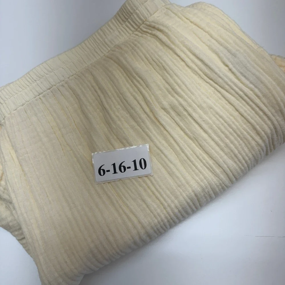 Soft Surroundings Pants Womens XL Cream Gauze Coastal Grandma Boho